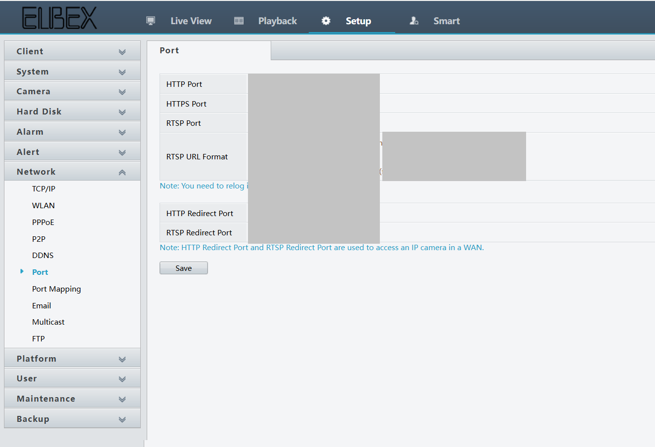 Uniview Network Settings